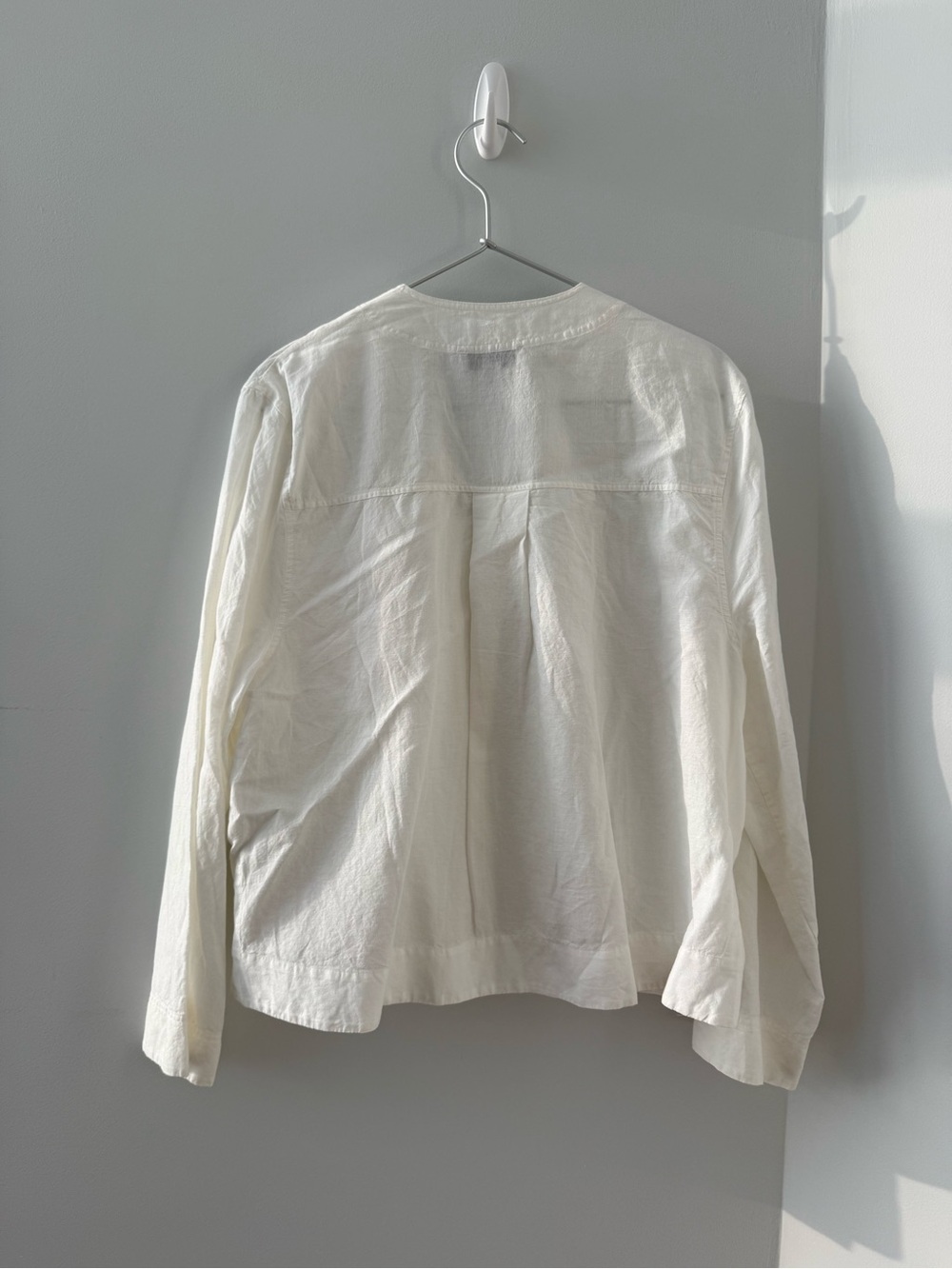 COS Oversized V-Neck Shirt | Size 2 - Picture 3 of 4